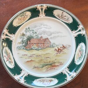 Noritake Keltcraft THE PURSUIT Set of Four Dinner Plates